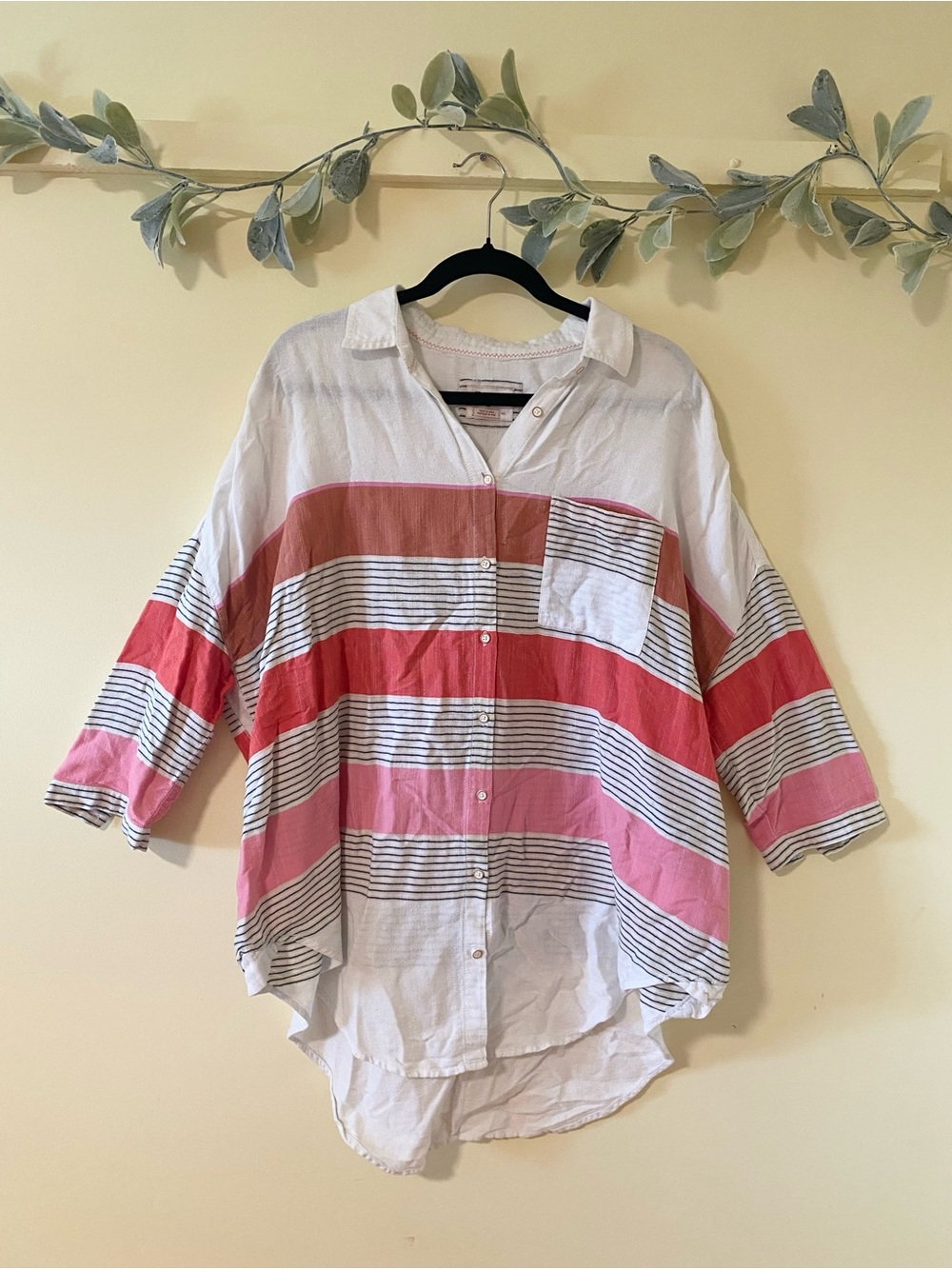 Holding Horses Striped Button Down Tunic